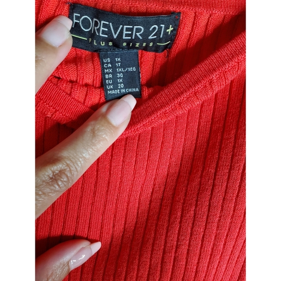 Forever 21 - Plus Size - Red Bodysuit - Picture 3 of 4